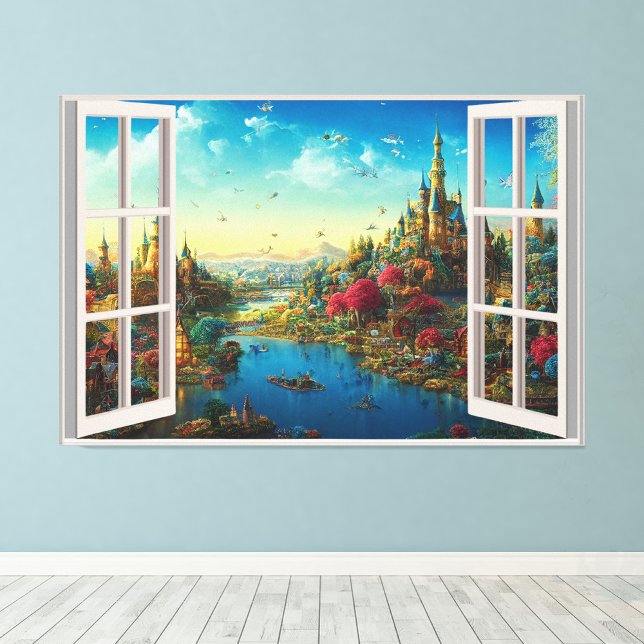 Fantasy Magical World Fake Window Kids Room  Photo Print (Creator Uploaded)