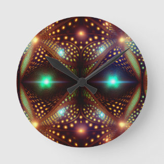 Fantasy Mandelbrot Fractal Round Clock