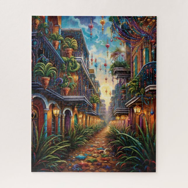Fantasy Mardi Gras Colors  Jigsaw Puzzle (Vertical)