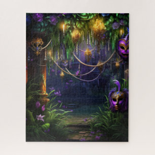 Fantasy Mardi Gras Colors  Jigsaw Puzzle