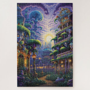 Fantasy Mardi Gras Colors  Jigsaw Puzzle