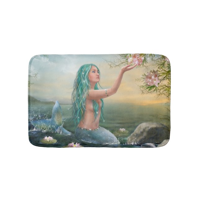Fantasy Marine Mermaid Ariek Bath Mat (Front)