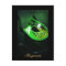 Fantasy Masquerade Mask Green Fine Art Postcard