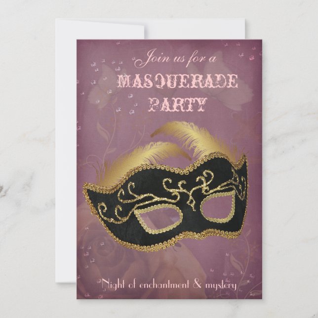 Fantasy Masquerade party Invitation (Front)