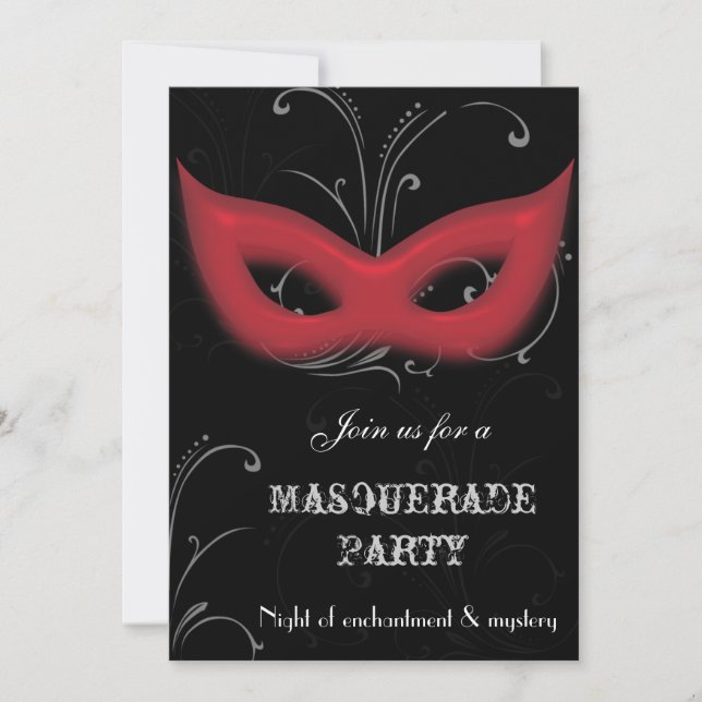 Fantasy Masquerade party Invitation (Front)