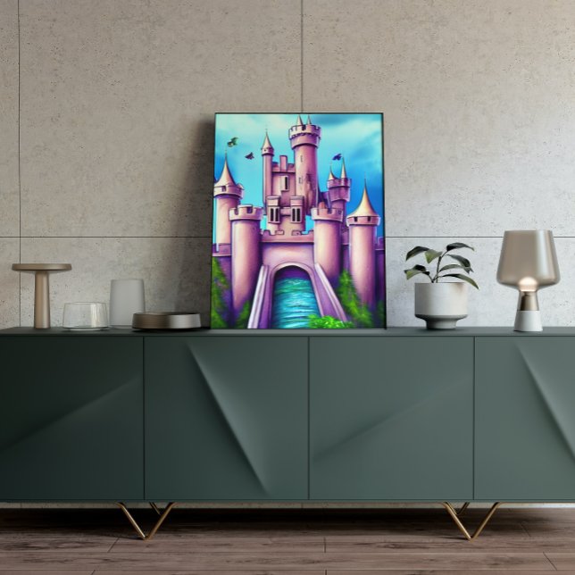 Fantasy Mediaeval Castle Painting Poster (Creator Uploaded)