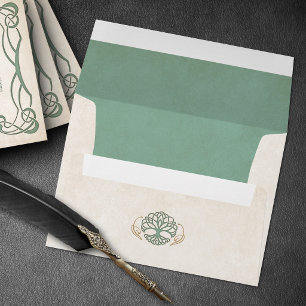 Fantasy Mediaeval Celtic Wedding Envelope