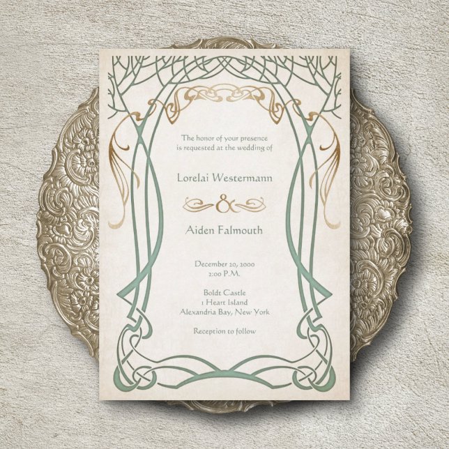 Fantasy Mediaeval Celtic Wedding Invitation (Creator Uploaded)