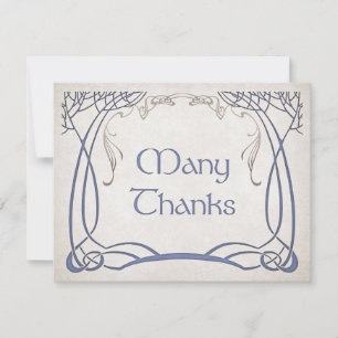 Fantasy Mediaeval Celtic Wedding Thank You Card