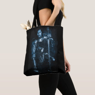 Fantasy Mediaeval Warrior In Armour Illustration  Tote Bag