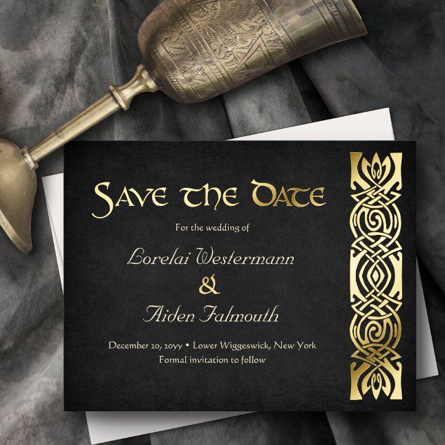 Fantasy Medieval Wedding Save the Date Card (Creator Uploaded)