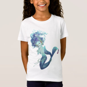 Fantasy Mermaid Girls Baby Doll T-shirt