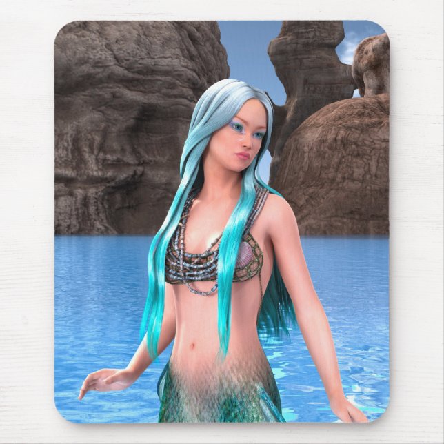 Fantasy Mermaid Mouse Mat (Front)