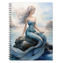 Fantasy Mermaid Notebook 6.5 x 8.75 Inch