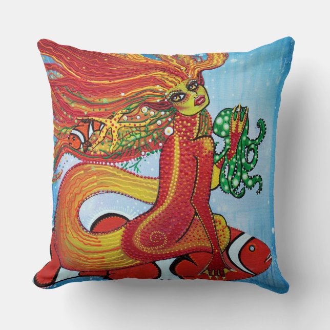 Fantasy Mermaid Pillow (Front)