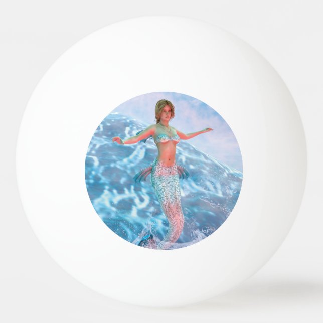 Fantasy Mermaid Ping Pong Ball (Front)