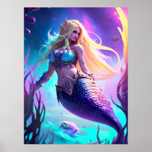 Fantasy Mermaid Poster