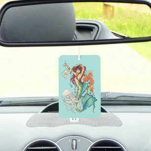 Fantasy Mermaid Teal Tail Car Air Freshener