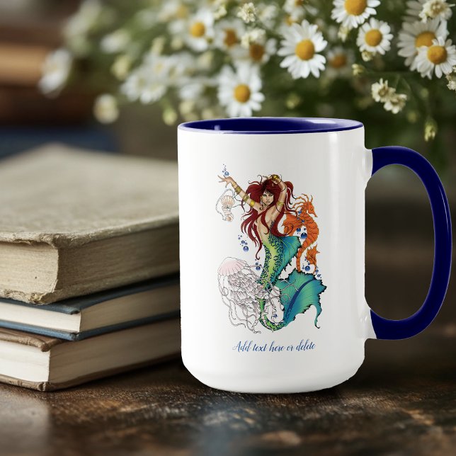 Fantasy Mermaid Teal Tail Mug (Creator Uploaded)