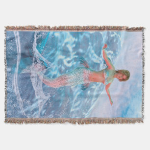 Fantasy Mermaid Throw Blanket