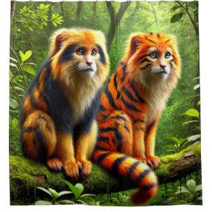 Fantasy Monkeys Shower Curtain