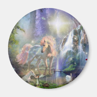 fantasy Mother Unicorn and Baby Magnet