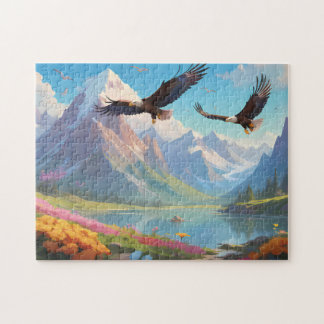 fantasy mountain landscape jigsaw puzzle