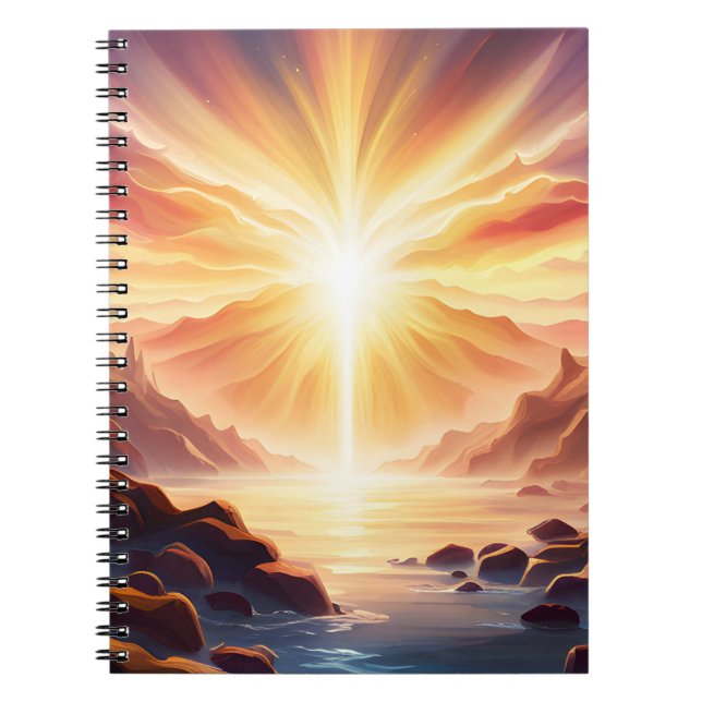 Fantasy Mountain Valley Lake Notebook (Front)