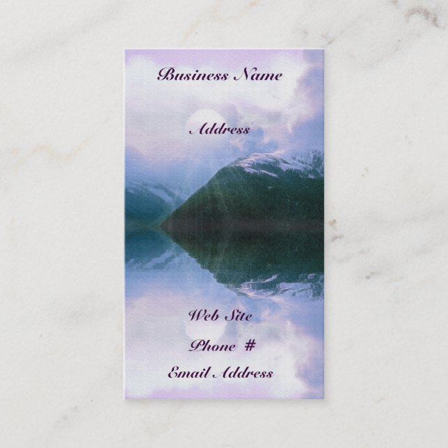 Fantasy Mountains Scenic Beauty Business Cards (Front)