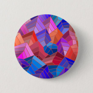 Fantasy Mountains View from the Sky 6 Cm Round Badge