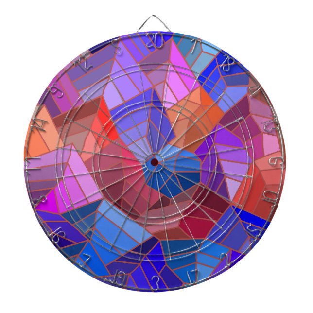 Fantasy Mountains View from the Sky Dartboard (Front)