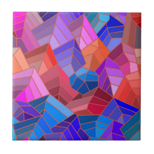 Fantasy Mountains View from the Sky Tile