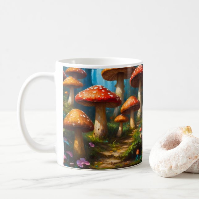 Fantasy Mushrom Mug (With Donut)