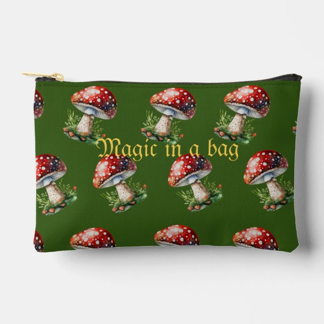 Fantasy Mushroom Accessory Pouch (Front)