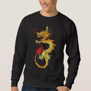 Fantasy Mystic Flying Chinese Dragon Sweatshirt