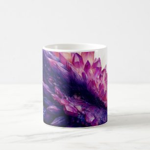 Fantasy Mystical Amethyst Crystal Dragon Beast Coffee Mug