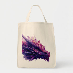 Fantasy Mystical Amethyst Crystal Dragon Beast Tote Bag