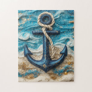 Fantasy Nautical Sea Anchor Jigsaw Puzzle