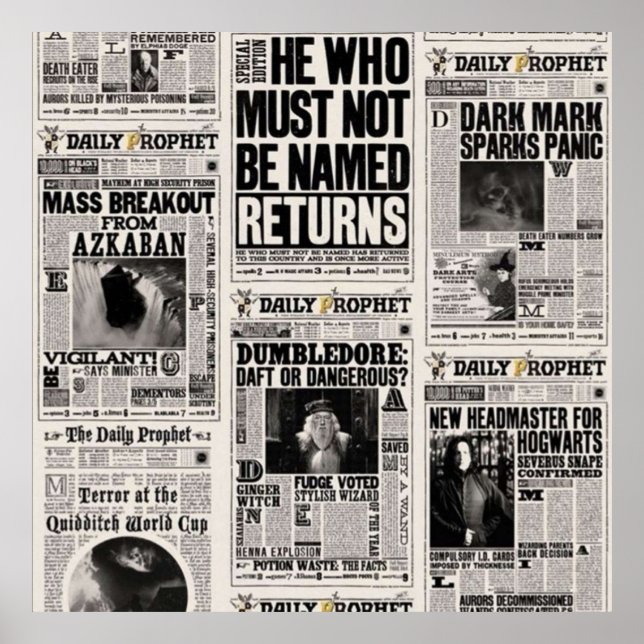 Fantasy Newspaper  Poster (Front)