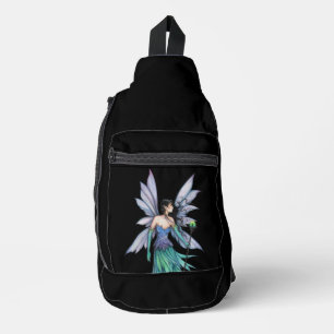 Fantasy Night Sky Fairy with Staff Sling Bag