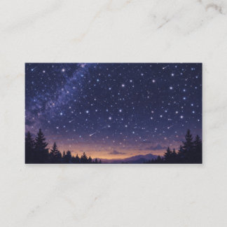 Fantasy Night Sky Storybook Business Card