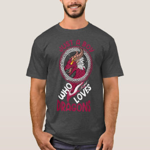 Fantasy Nordic Gaming Roleplay Just a Boy Who Love T-Shirt