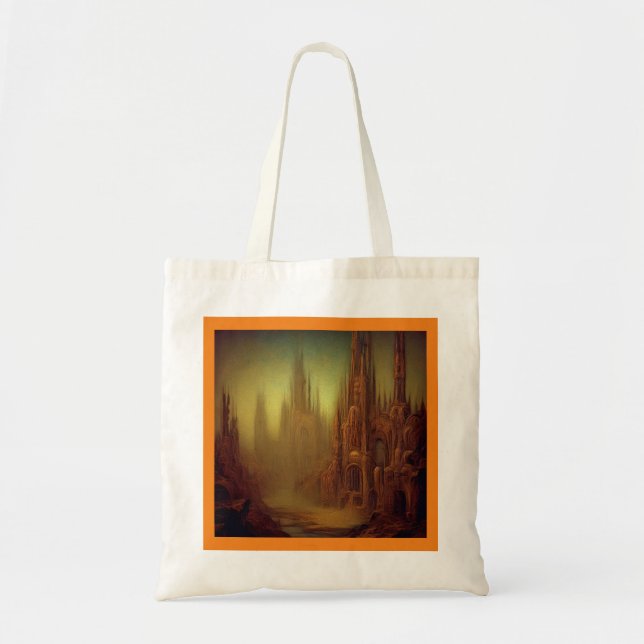 Fantasy Painting 9  - Abandoned City Tote Bag (Front)