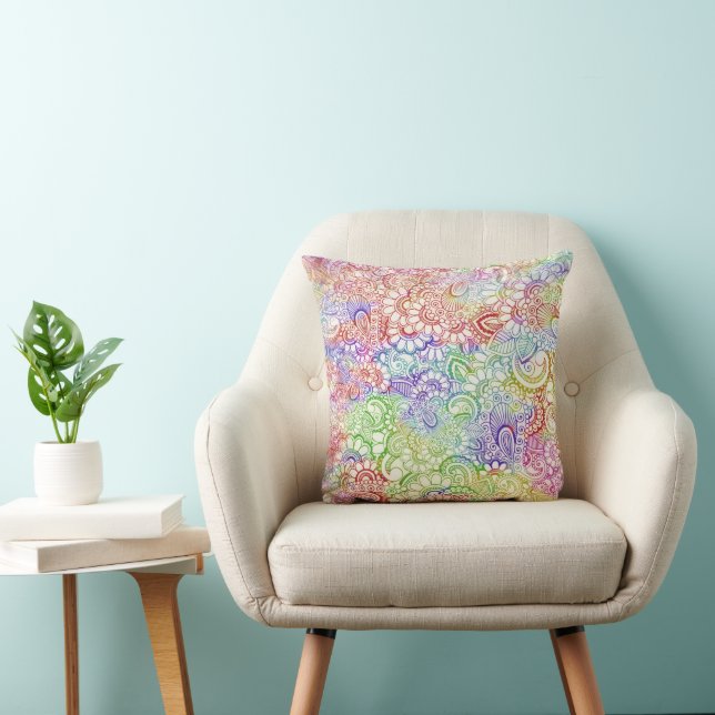 Fantasy Paisley Ornaments Seamless Pattern 7 Cushion (Chair)