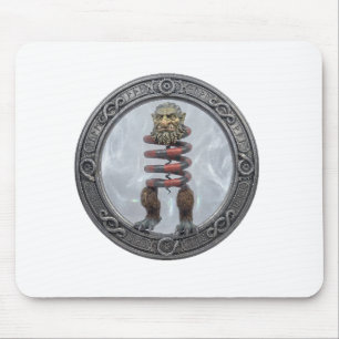Fantasy: Part Troll Part Coral Snake Mouse Mat