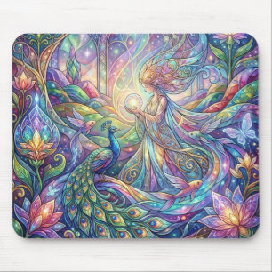 Fantasy Peacock Gel Mouse Pad