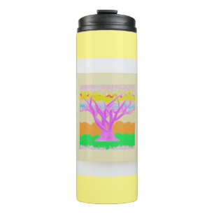 Fantasy picture parade with soft paster colours thermal tumbler
