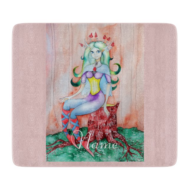 Fantasy Pixie Fairy Thunder_Cove Cutting Board (Front)