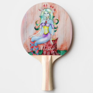 Fantasy Pixie Fairy Thunder_Cove Ping Pong Paddle