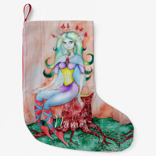 Fantasy Pixie Fairy Thunder_Cove  Small Christmas Stocking